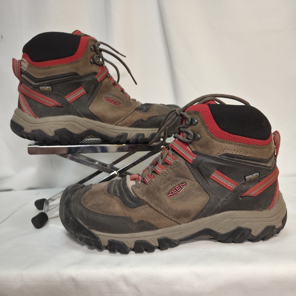 Keen Ridge Flex Mid Waterproof Hiking Boots With Bellows Flex Mens 12 M 1024914